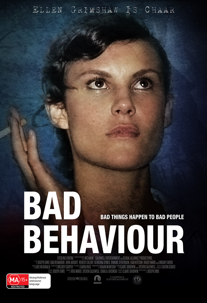 Ellen Grimshaw as Chaar in Joseph Sim's Bad Behaviour