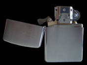 Silver Zippo lighter