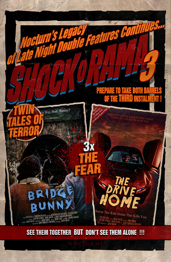  one sheet Bridge Bunny and the Drive Home Double bill poster