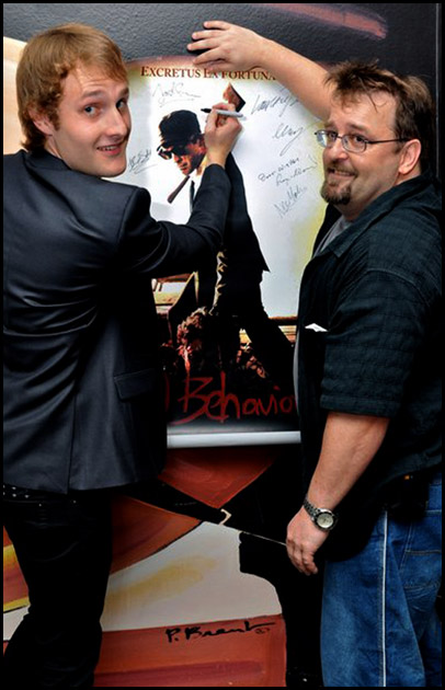 Director Joseph Sims Autographs Bad Behaviour Poster