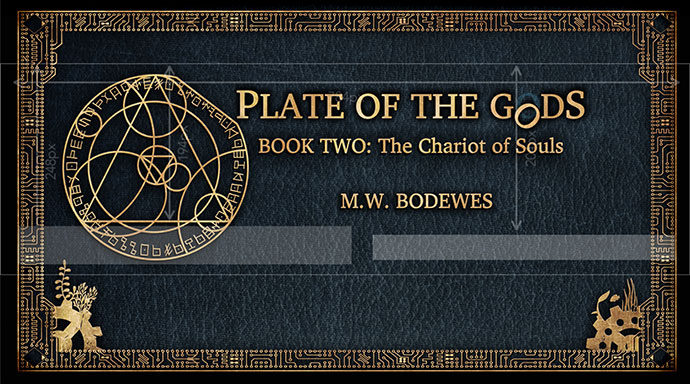 M W Bodewes' Chariot of the soul fantasy novel Header art for Facebook group banner