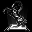 Baldwin films Company logo of a horse