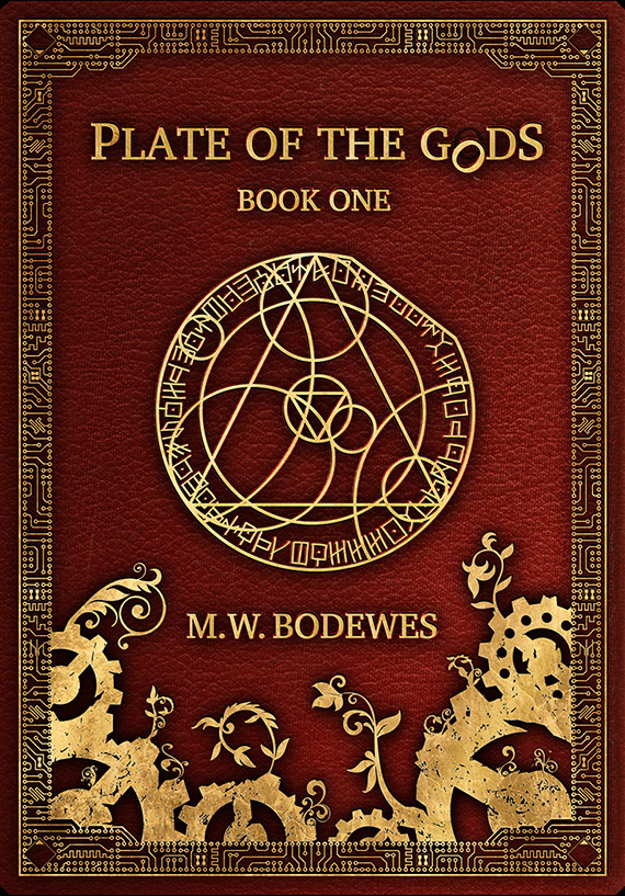 Cover artwork for Book one of the Plate of the Gods trilogy