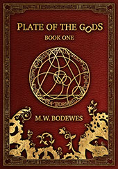 Cover of the second of three novels in the Plate of the Gods Series of Comedic Fantay