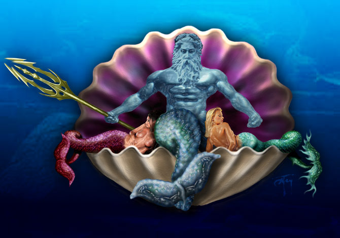 Poseidon's Shell Throne