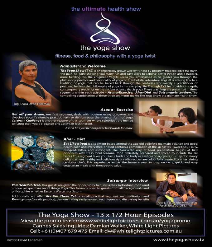 the Yoga show Page sample
