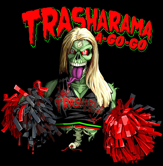 Trasharama agogo character art for 2014 festival