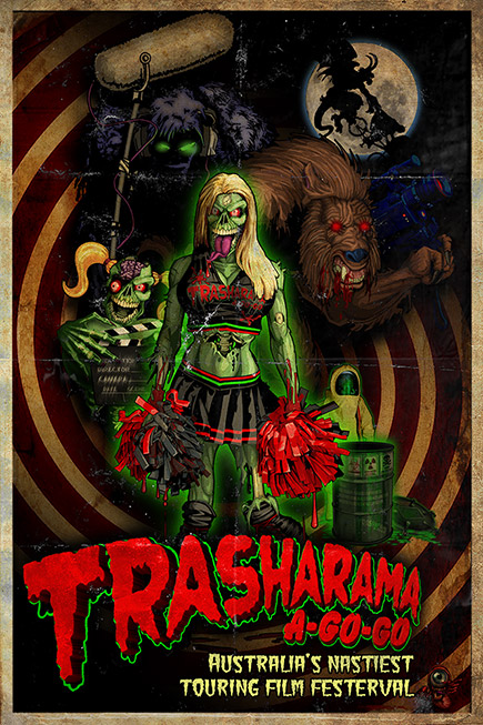 2016 Poster for Trasharama agogo short film fest