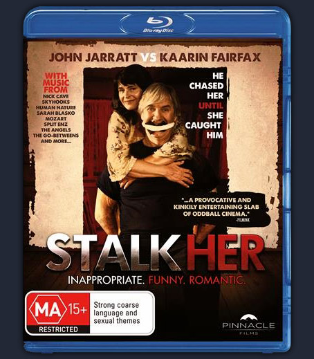 Cover Art Design for Stalkher (2014) starring John Jarratt and Kaarin Fairfax