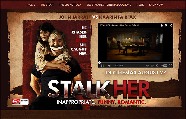 First display of artwork created by Arkahmhaus images to promote the John Jarrat's directorial debut -- STALKHER