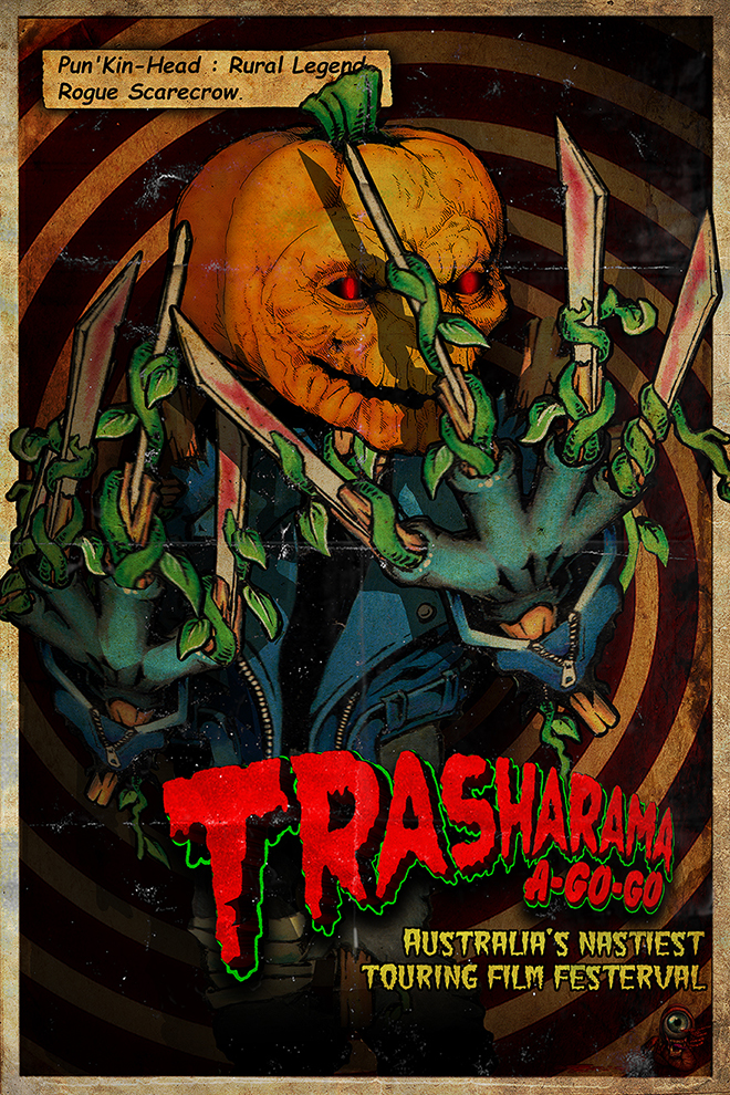 Punk'kin-Head -trasharama agogo character logo