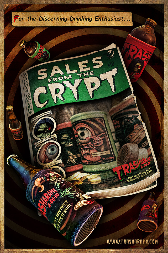 Sales From the Crypt--Designed to resemble a 1950's style American bi-monthly horror comic anthology series featuring 